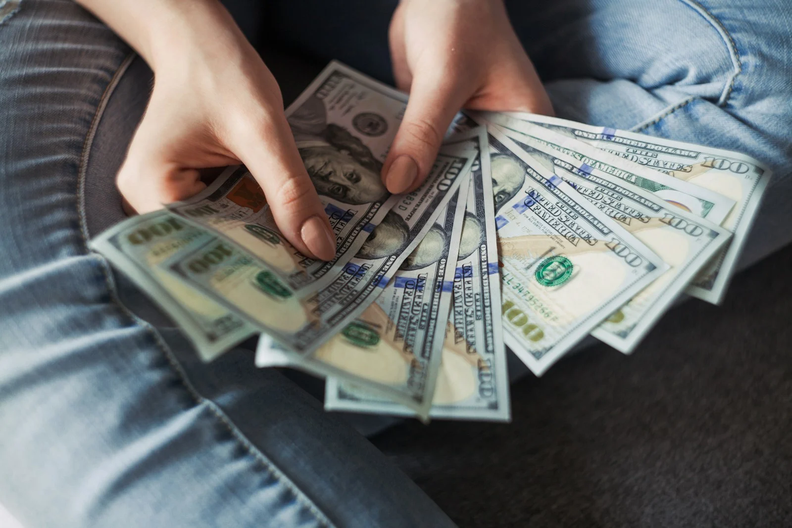 A fan of banknotes